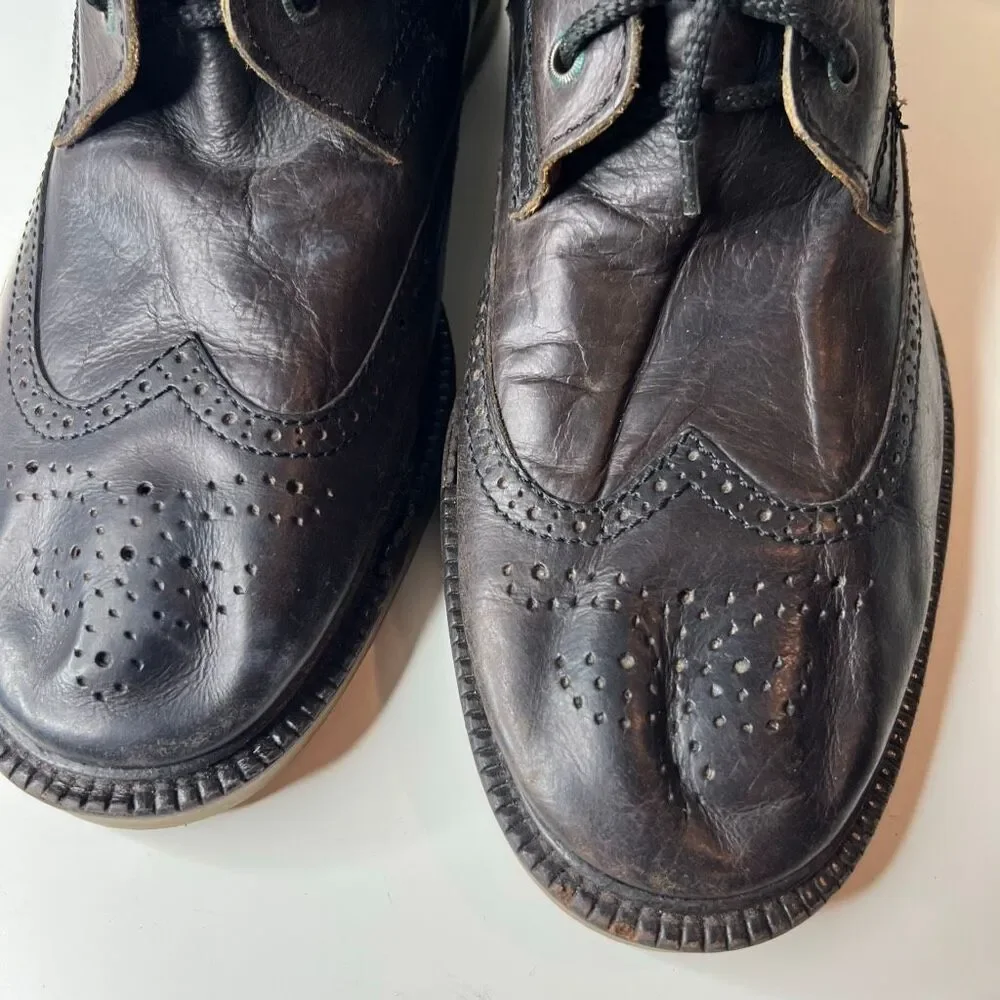 Perry Ellis vintage made in Italy leather chukka boots wingtip 9D